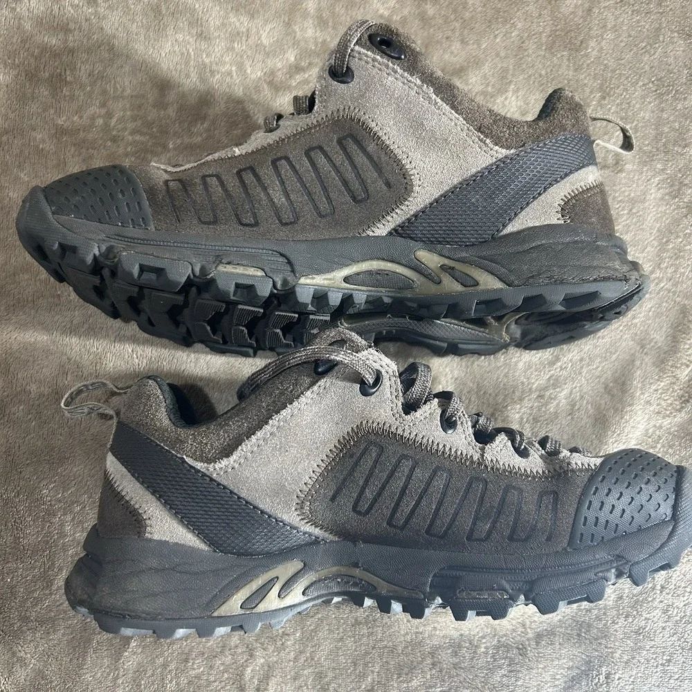 Vasque Juxt 7000 M Mens Low Top Hiking Trail Shoes Size 7.5 Brown Grey Suede - Picture 2 of 8